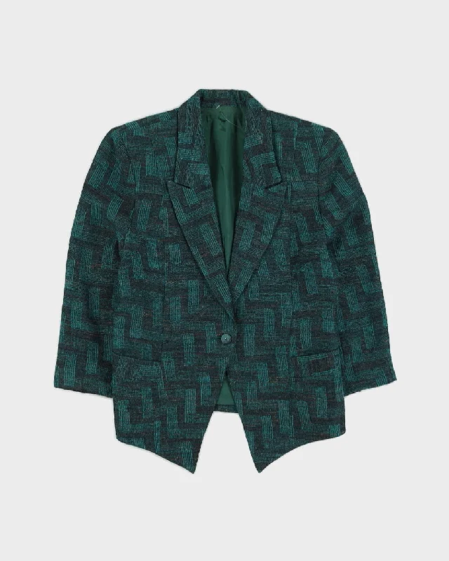 00s Green Blazer Jacket - S