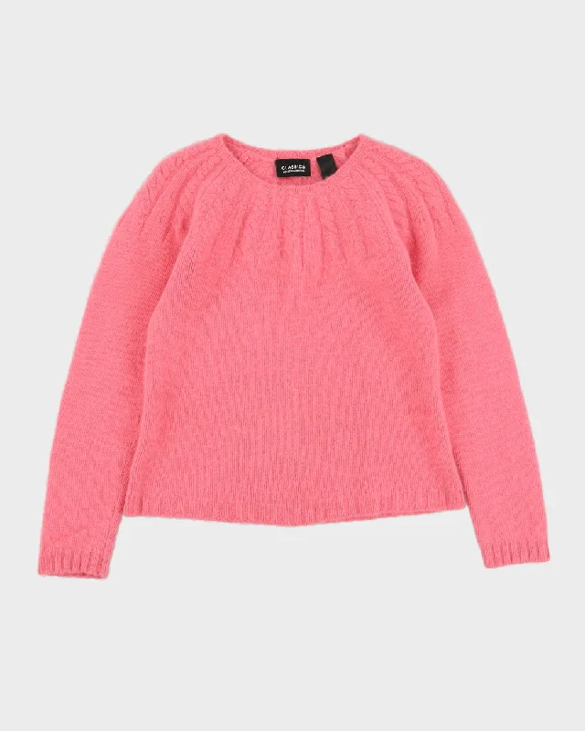 Liz Claiborne Pink Cashmere Knitted Jumper - XS