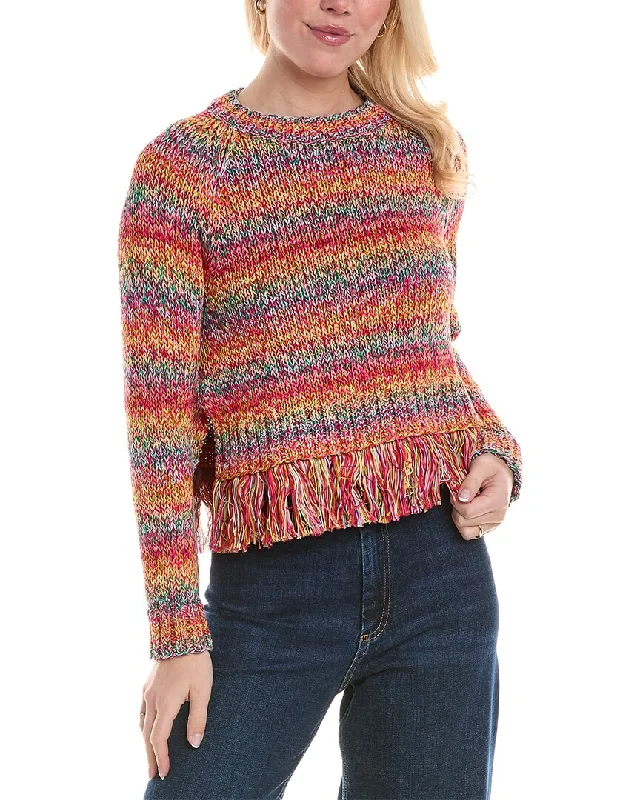 Oscar De La Renta Crocheted Sweater