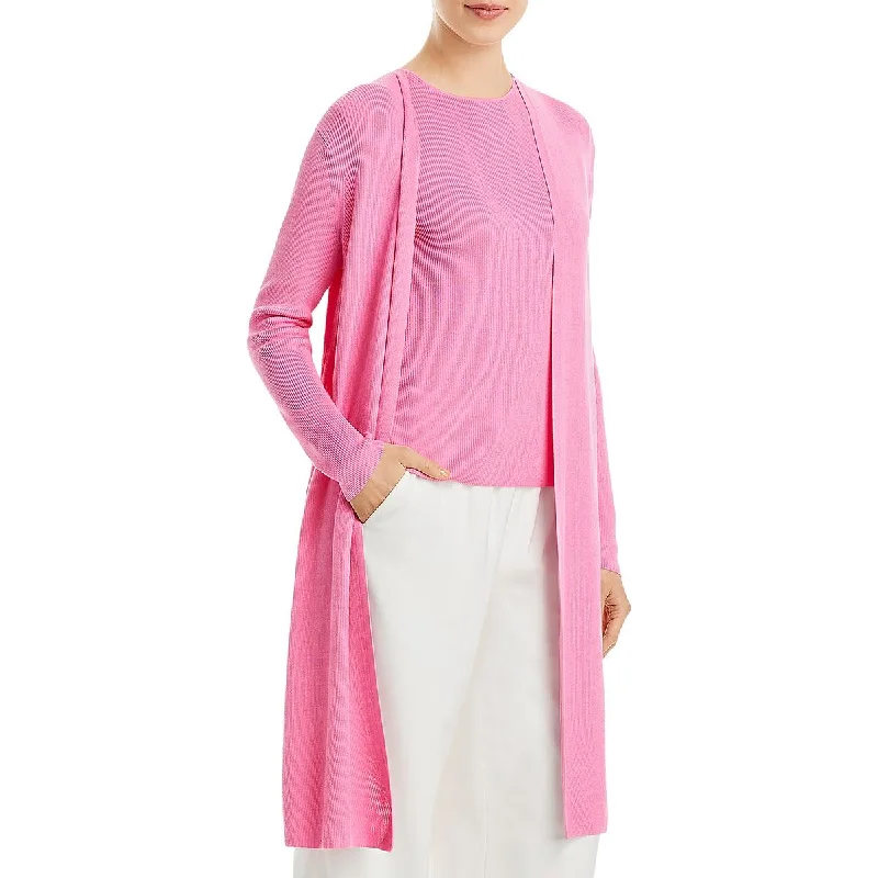 Womens Open Front Long Duster Sweater