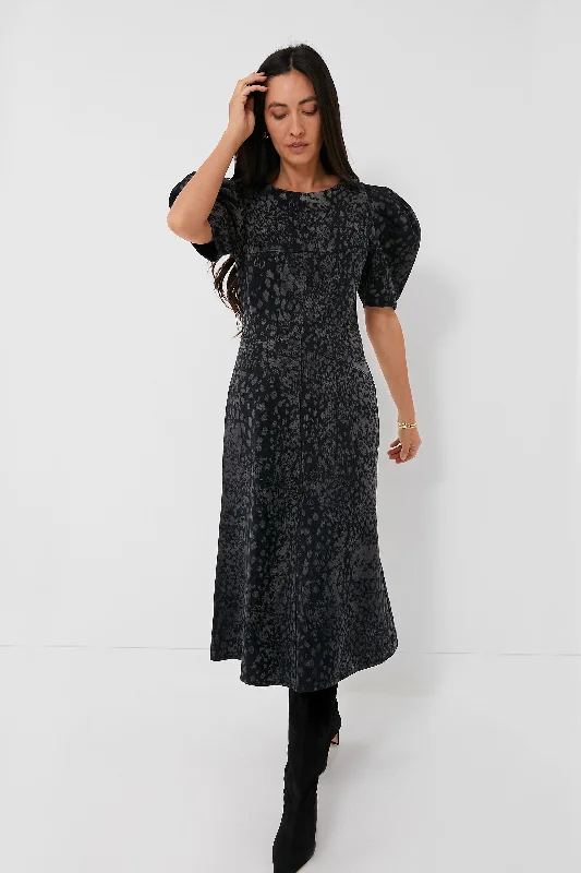 Charcoal Harlow Midi Dress