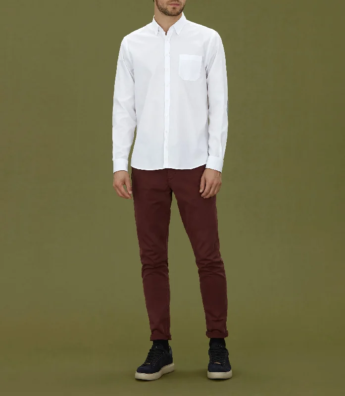 Chemise casual en coton blanc "Minas"