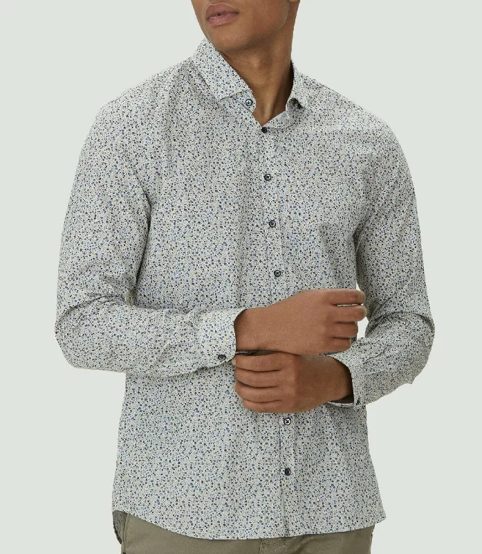 Chemise casual en coton bleu ciel "Maela"