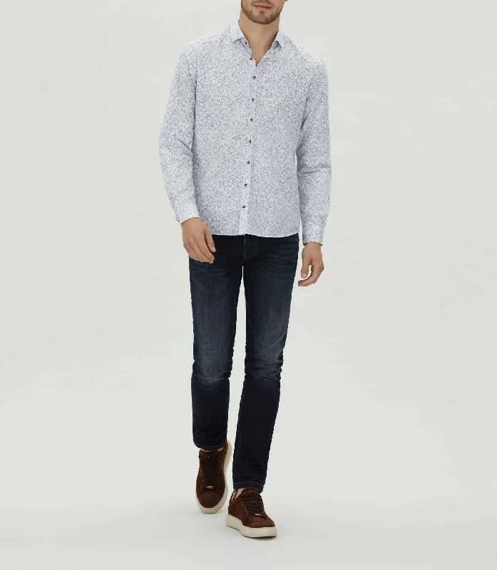 Chemise casual à imprimé bleu ciel "Mignon"