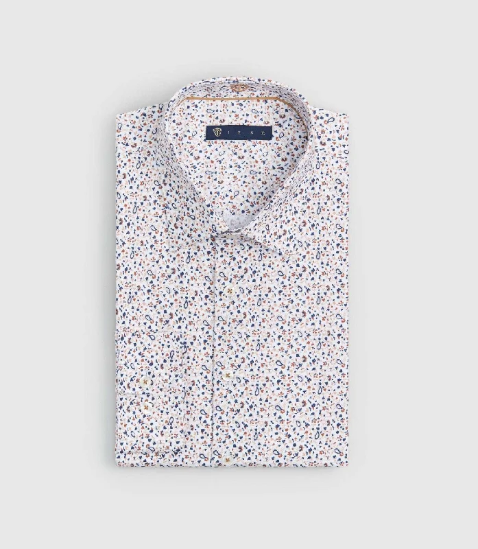 Chemise imprimée blanc "Senat"