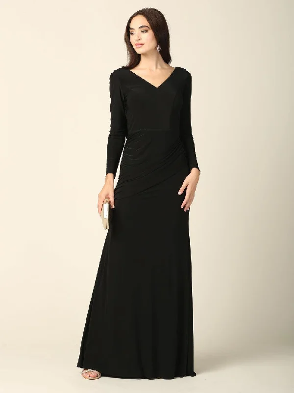 Long Sleeve Mother of the Bride Formal Dress