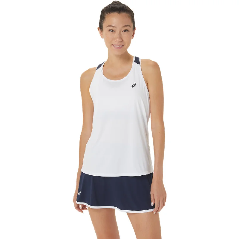 Asics Women's Court Tank Top (White/Midnight)