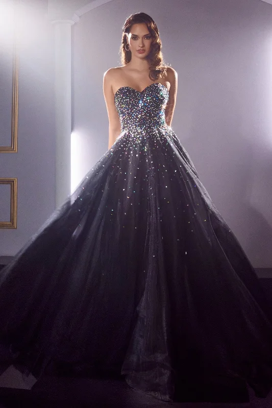 Captivating Cinderella Divine Evening Gown: A Symphony of Beads and Elegance (CB114)