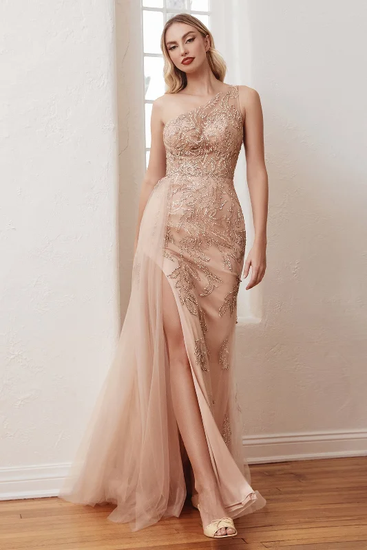 Cinderella Divine CB098: Enchanting Beaded Gown for Formal Occasions