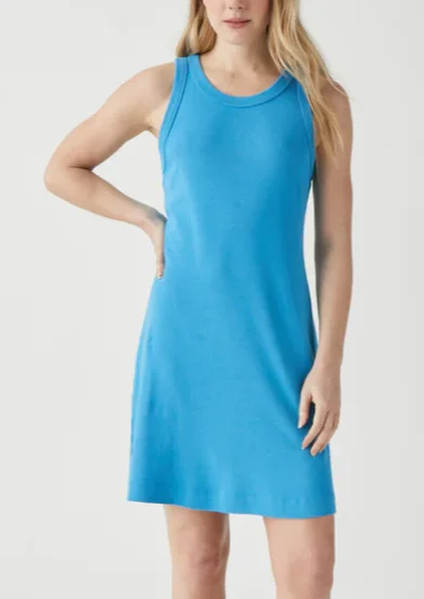 Eliza Tank Dress- Capri Blue