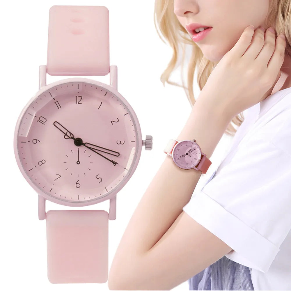 Pink Digital Simple Women Dresses Brand Watches Fashion New Casual Silicone Strap Ladies Quartz Watche Gift Clock