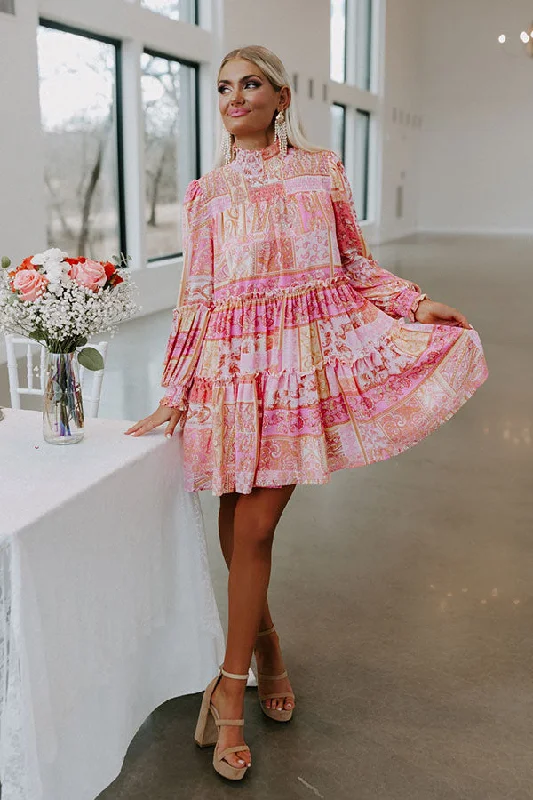 Stay Consistent Paisley Shift Dress