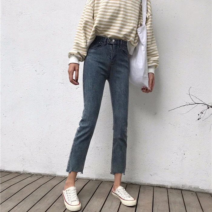 2022 Spring Summer Selling Women's Casual  Denim Pants NC26