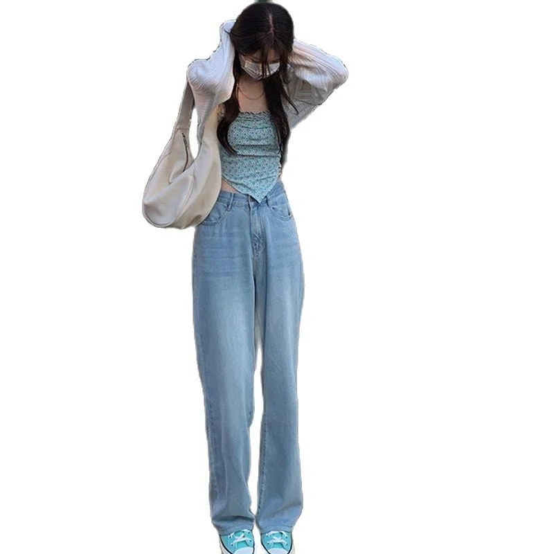 Denim Harem Pants Jeans Woman High Waist Pantalon Pour Femme Grunge y2k Pants Loose Mom Jeans Boyfriend Straight Casual Jeans