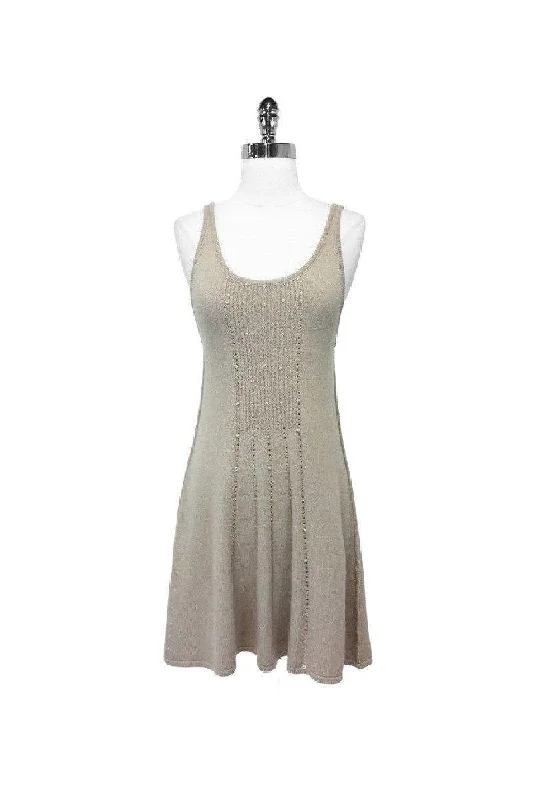 Alice & Olivia - Taupe Wool/Cashmere Sweater Dress Sz S