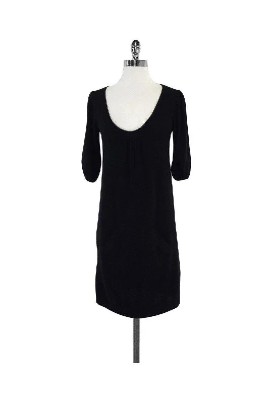 Autumn Cashmere - Black Cashmere Sweater Dress Sz XS