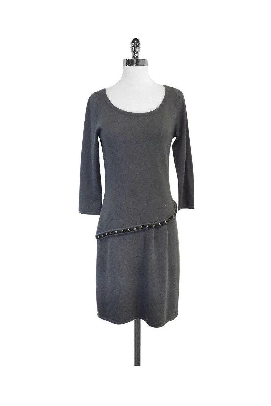 Marc New York by Andrew Marc - Grey Wool Blend Sweater Dress Sz S