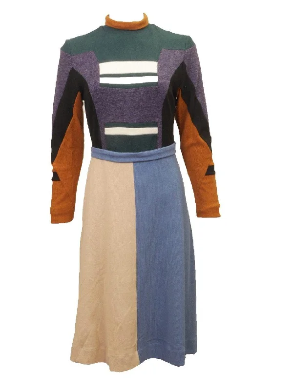 Sara Navon Colorblock Sweater Dress