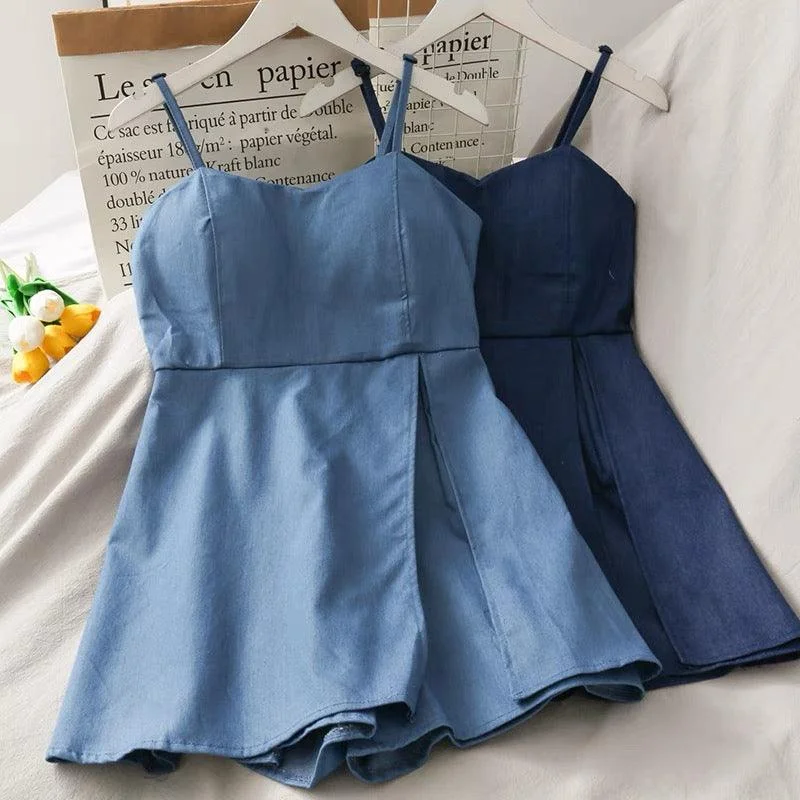 Suzie Denim Romper