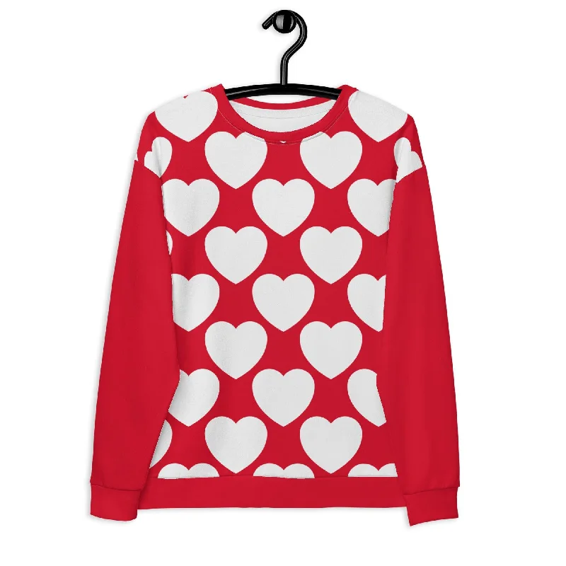 ELLIE LOVE red white - Unisex Sweatshirt  (recycled)